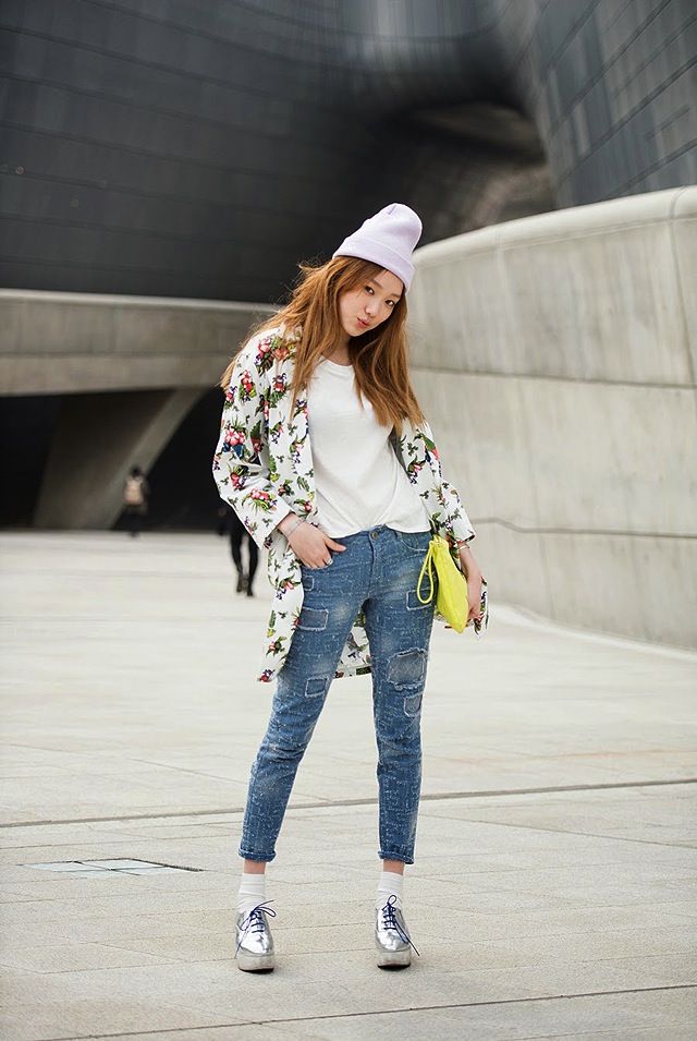 Denim Jeans Street Style From Fashion Week | The Jeans Blog