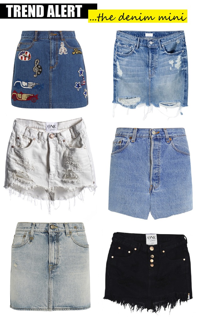 The Denim Mini Skirt Trend | The Jeans Blog