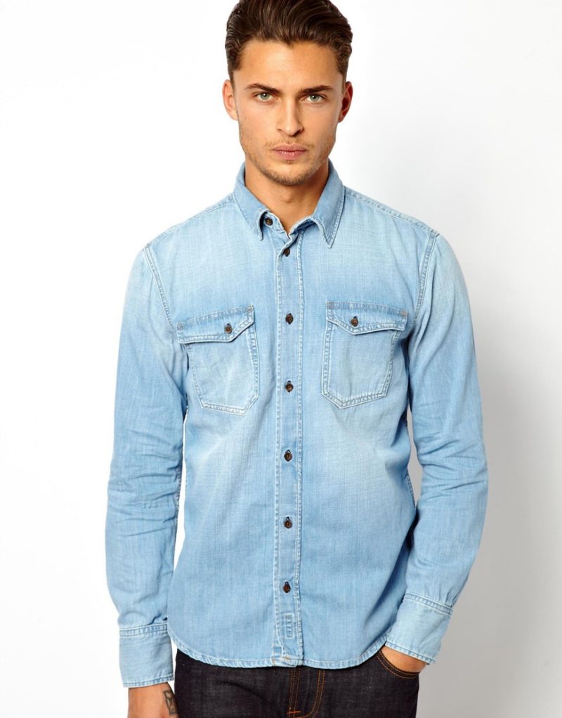 10 Men’s Long Sleeve Denim Shirts For Summer – THE JEANS BLOG