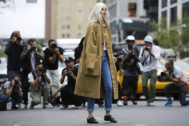 Denim Street Style From Fashion Week | THE JEANS BLOG
