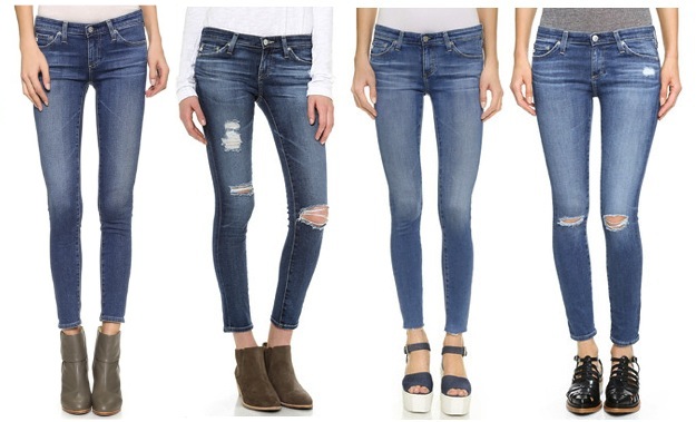 Above the ankle store jeans