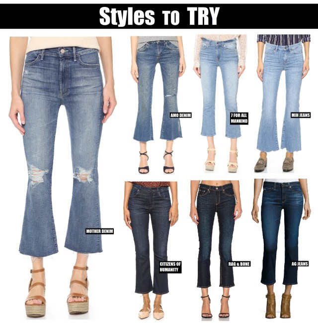 The Cropped Kick Flare Denim Trend For Spring 2016 – THE JEANS BLOG