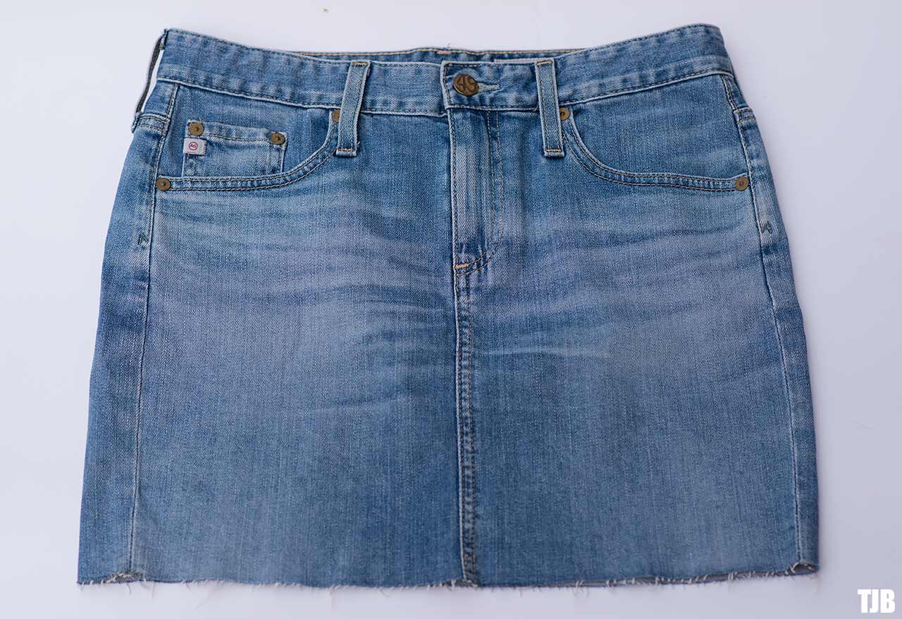 AG Sandy Denim Mini Skirt in 13 Years Abyss Blue Review | The Jeans Blog