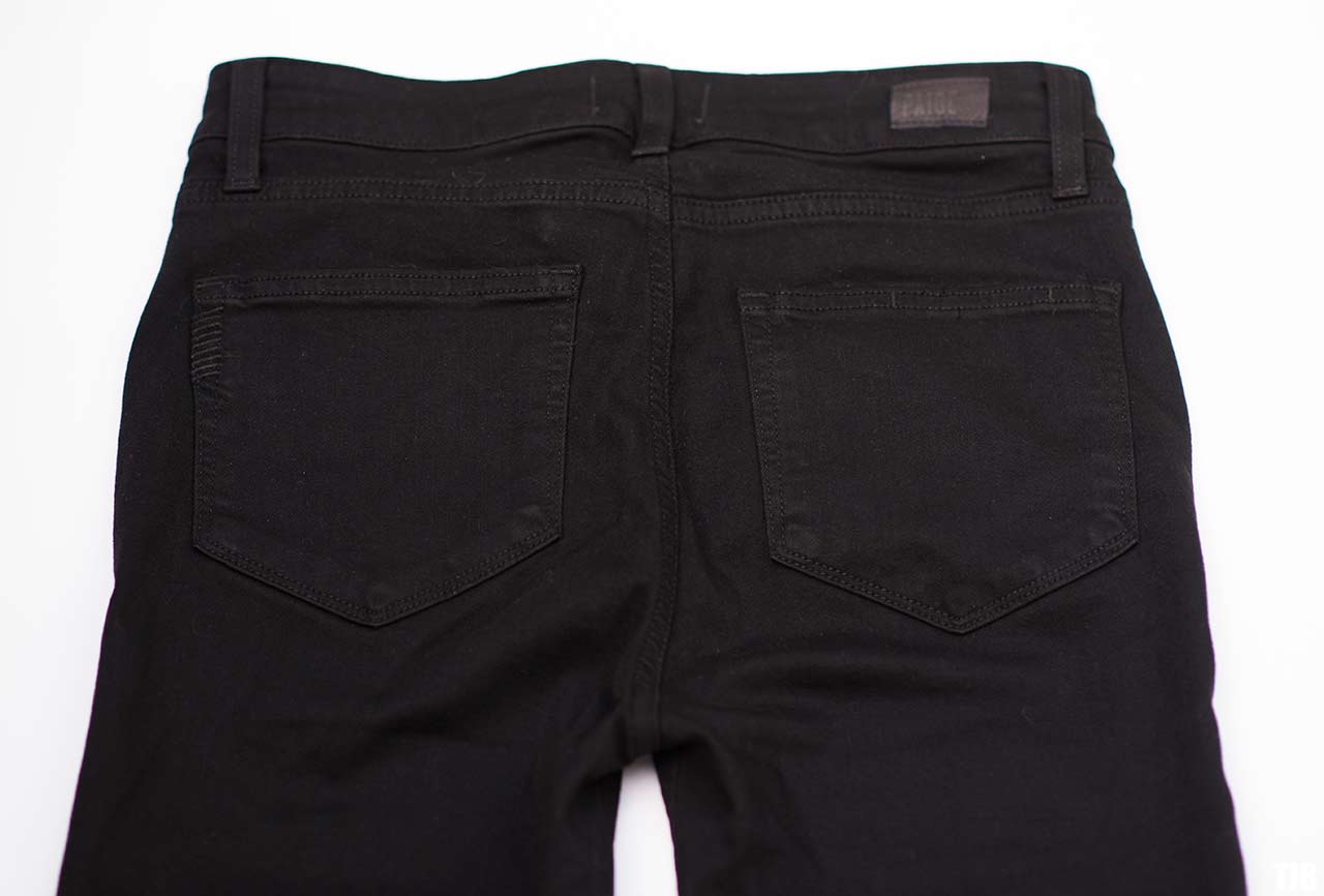 PAIGE High Rise Edgemont Jeans in Black Shadow Review 5
