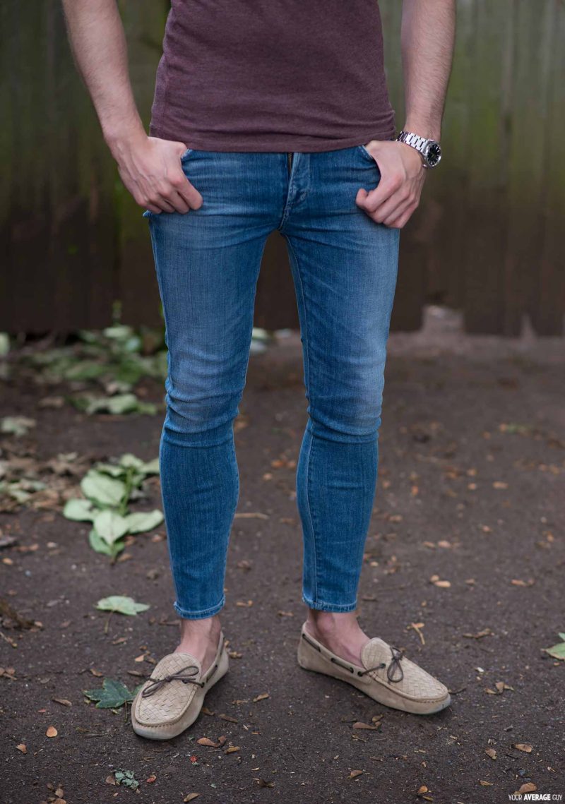Super High Waist Skinny Jeans With Hem Slit Dark Vintage Sissy Boy, South  Africa