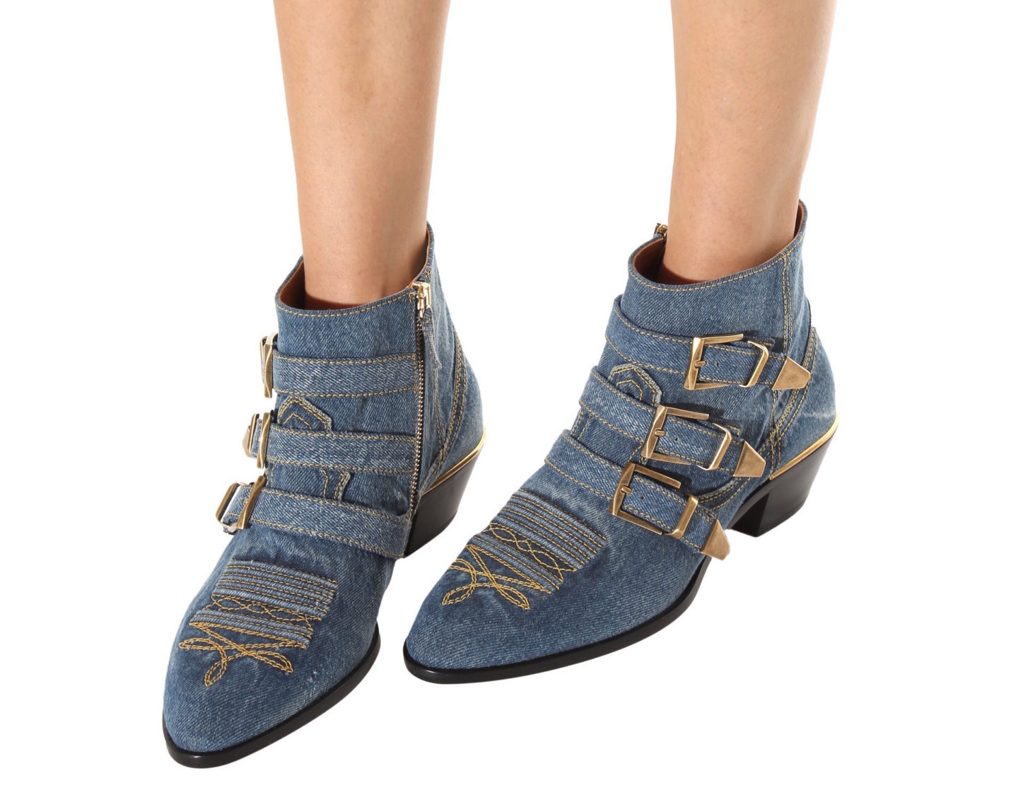 Chloe Kris Denim Ankle Boots – THE JEANS BLOG