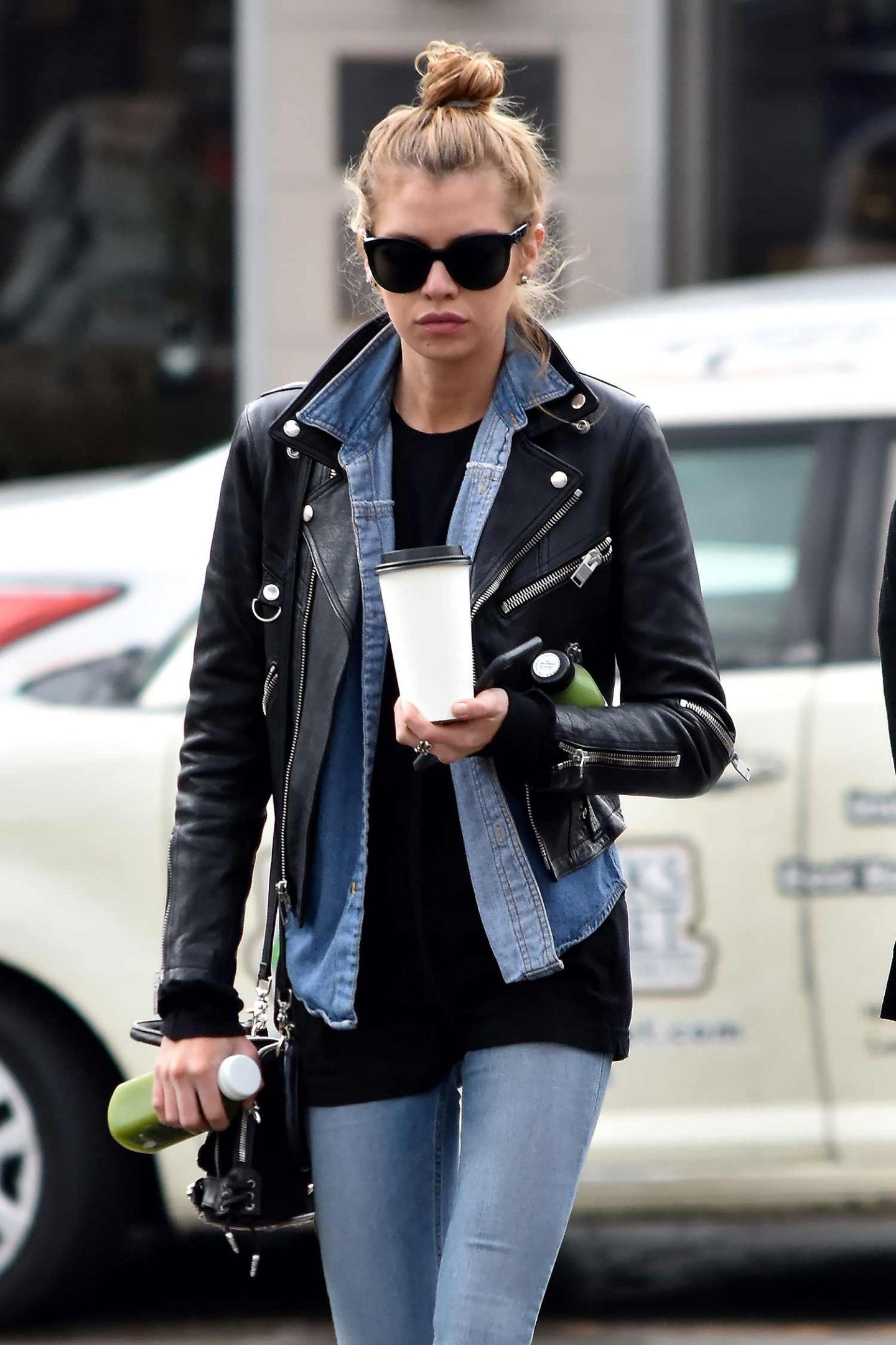 Stella Maxwell Does Double Denim Perfectly – THE JEANS BLOG