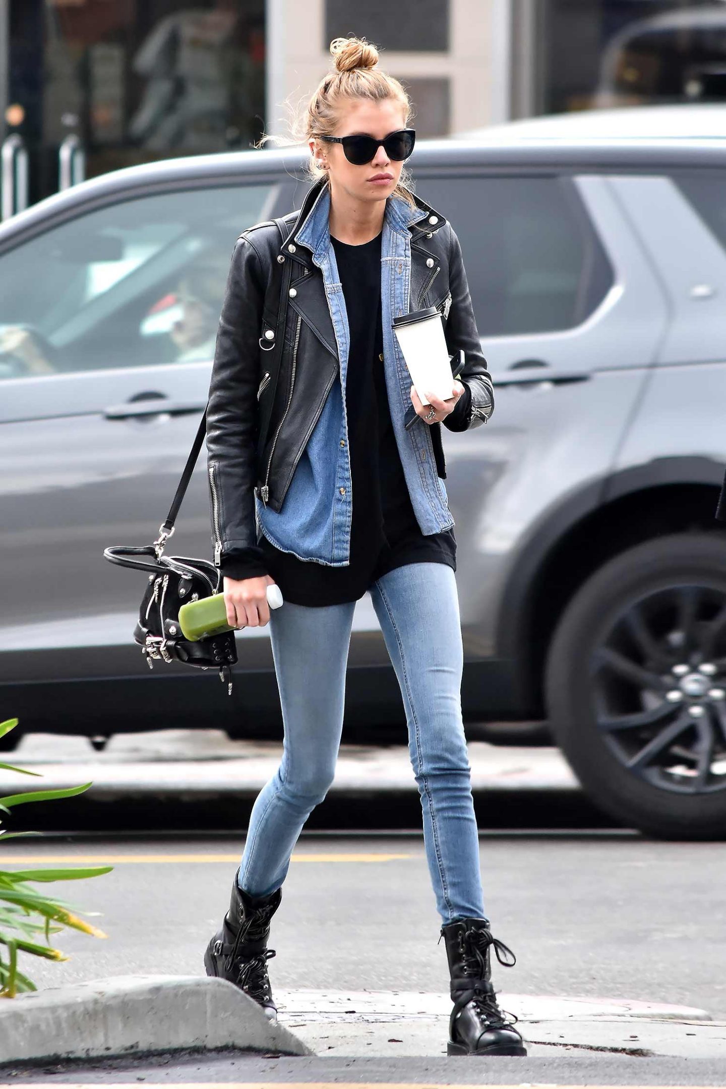 Stella Maxwell Does Double Denim Perfectly – THE JEANS BLOG