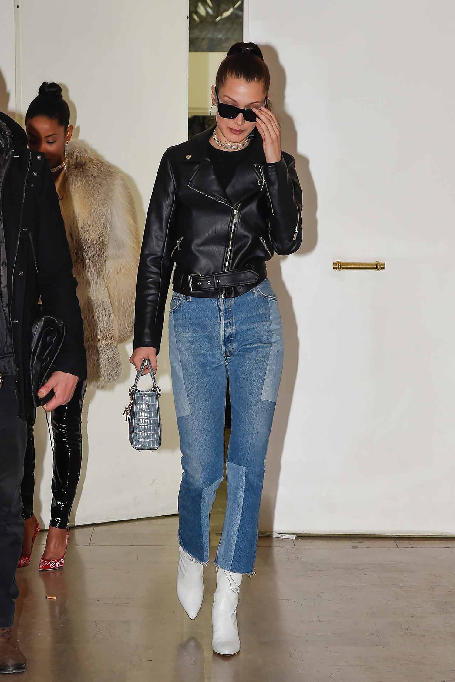 Bella Hadid Wears RE/DONE Levi's Denim Patch Jeans – THE JEANS BLOG