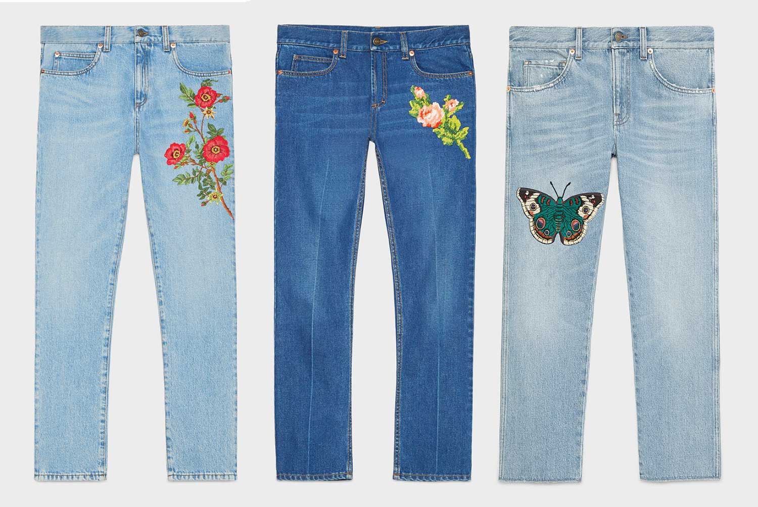 New Gucci Embroidered Denim For SS17 - THE JEANS BLOG