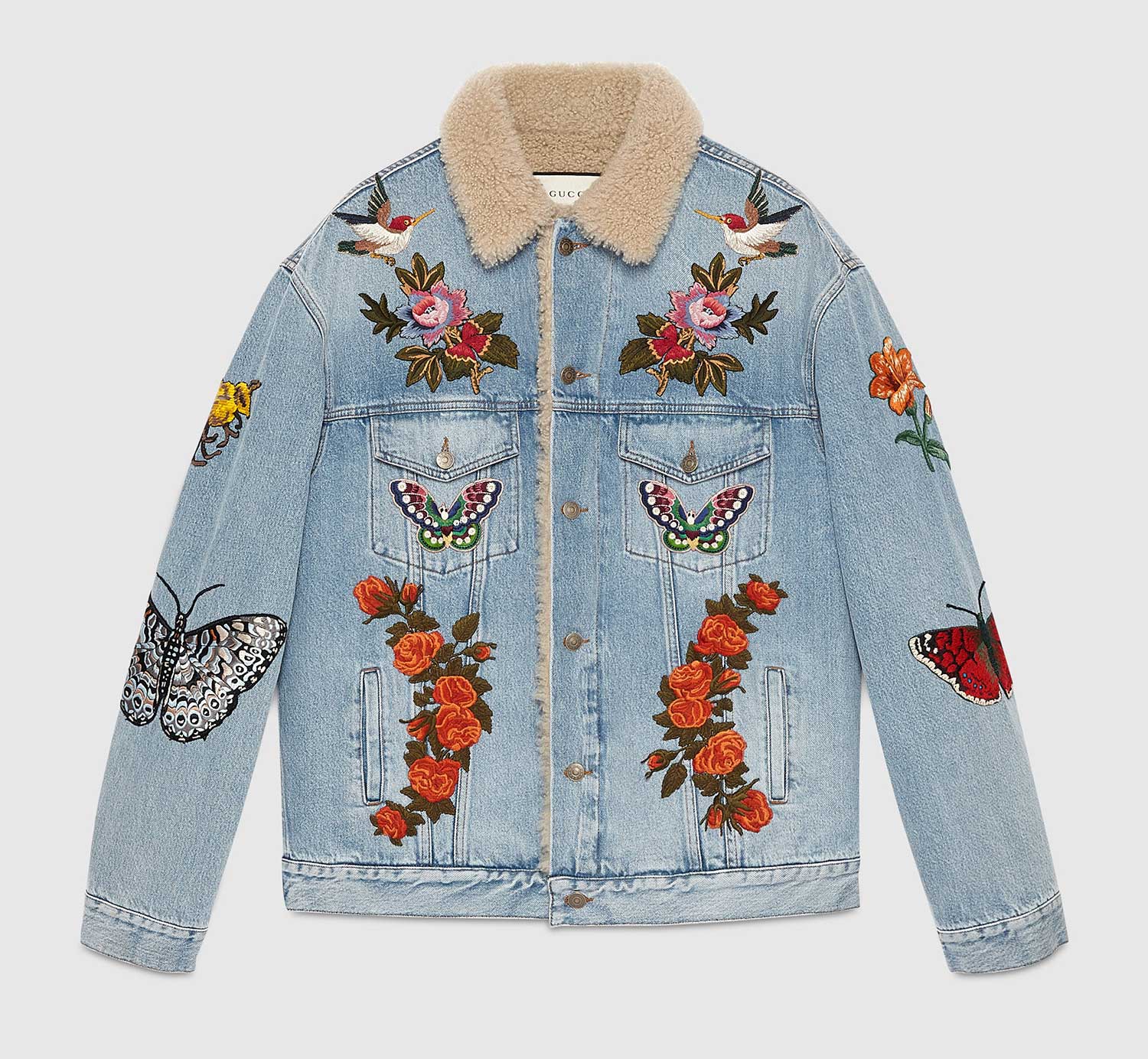 The New Gucci Embroidered Denim Jacket - THE JEANS BLOG