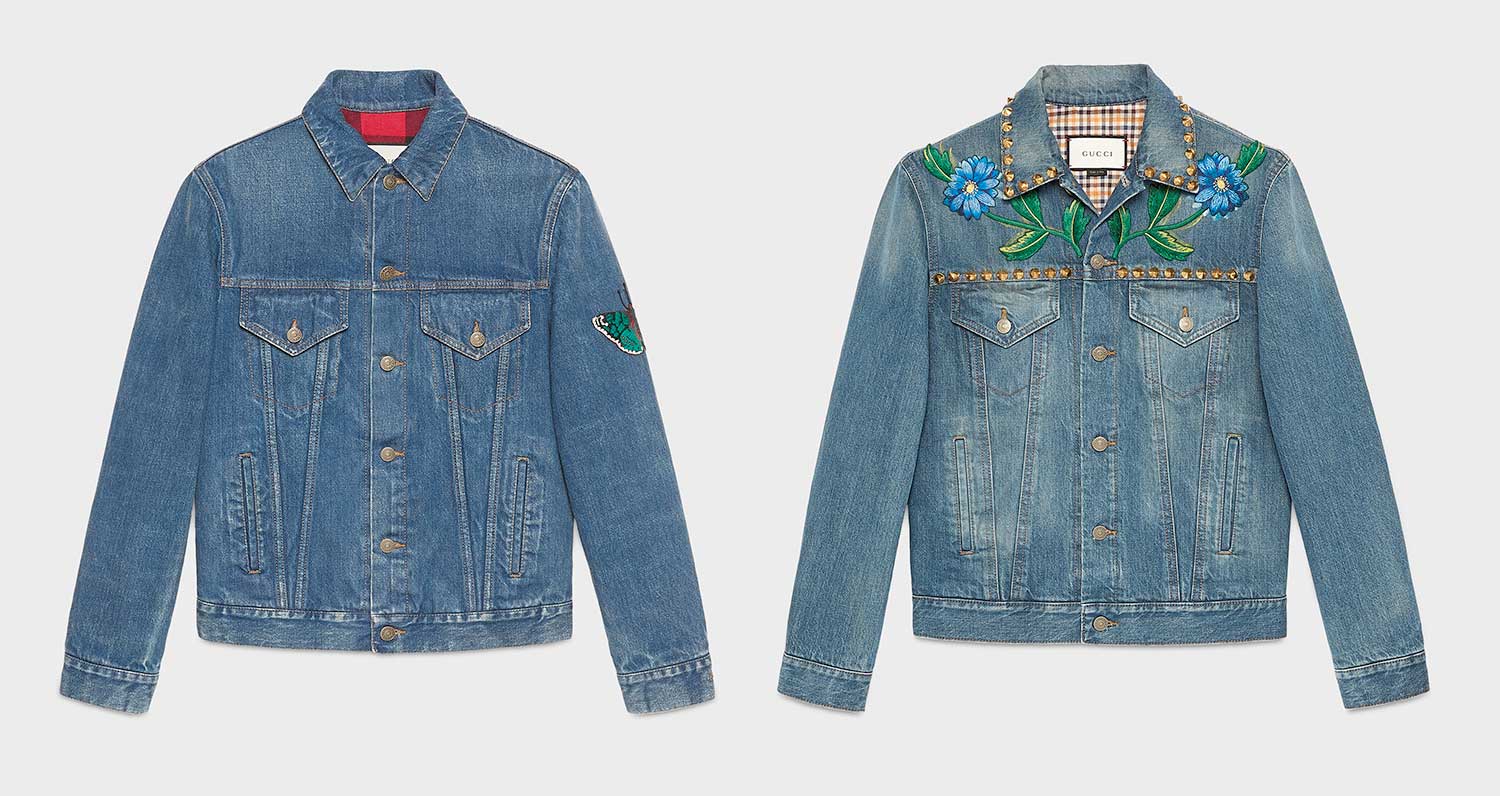 The New Gucci Embroidered Denim Jacket - THE JEANS BLOG