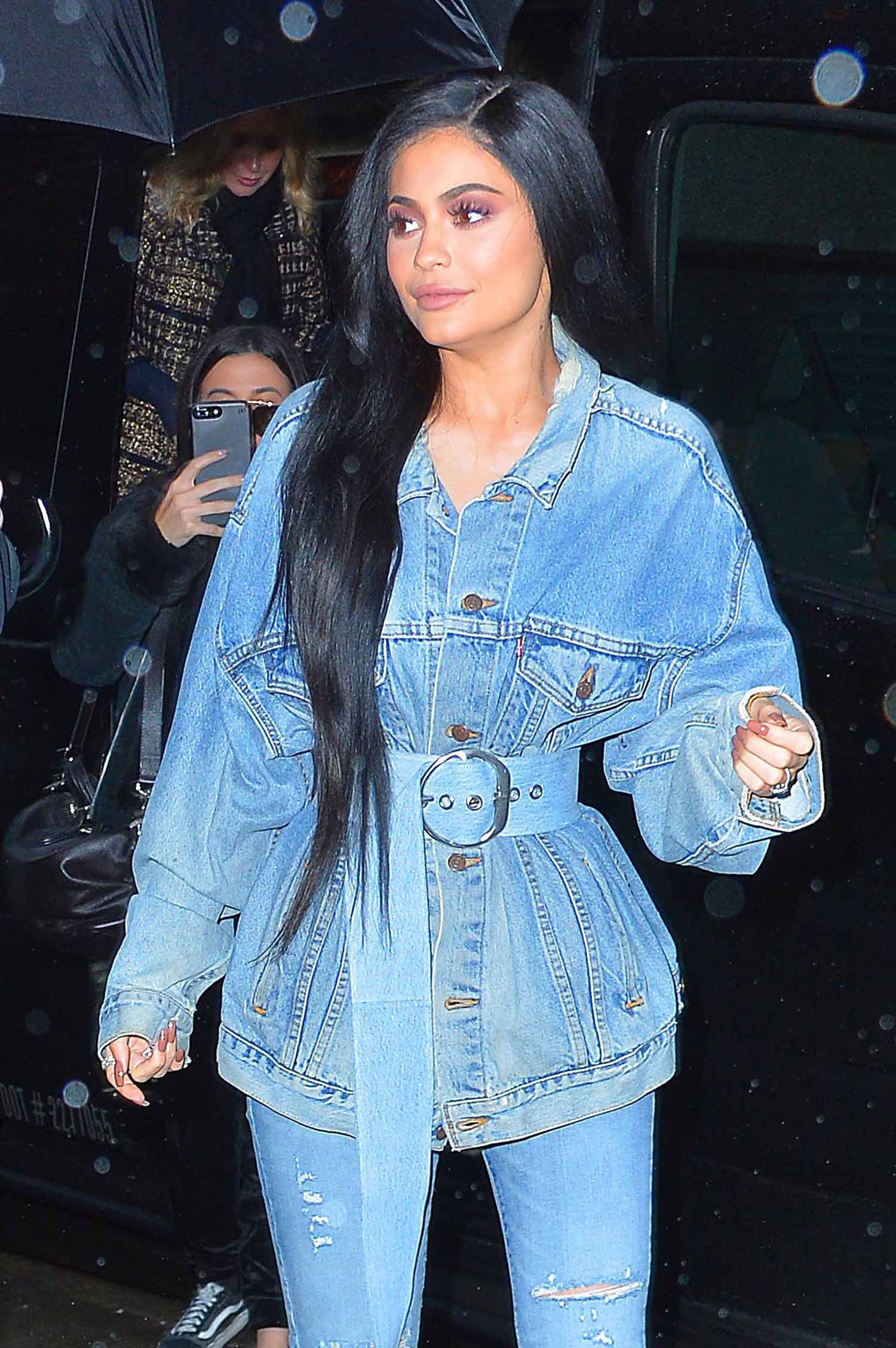 Kylie Jenner Rocking A Triple Denim Outfit | The Jeans Blog