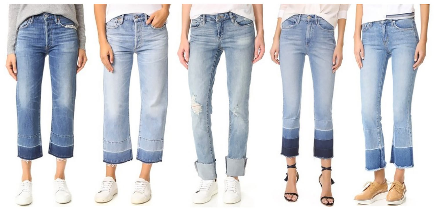 Denim Trend: Thick, Wide, Cuffed & Undone Jeans Hems - THE JEANS BLOG