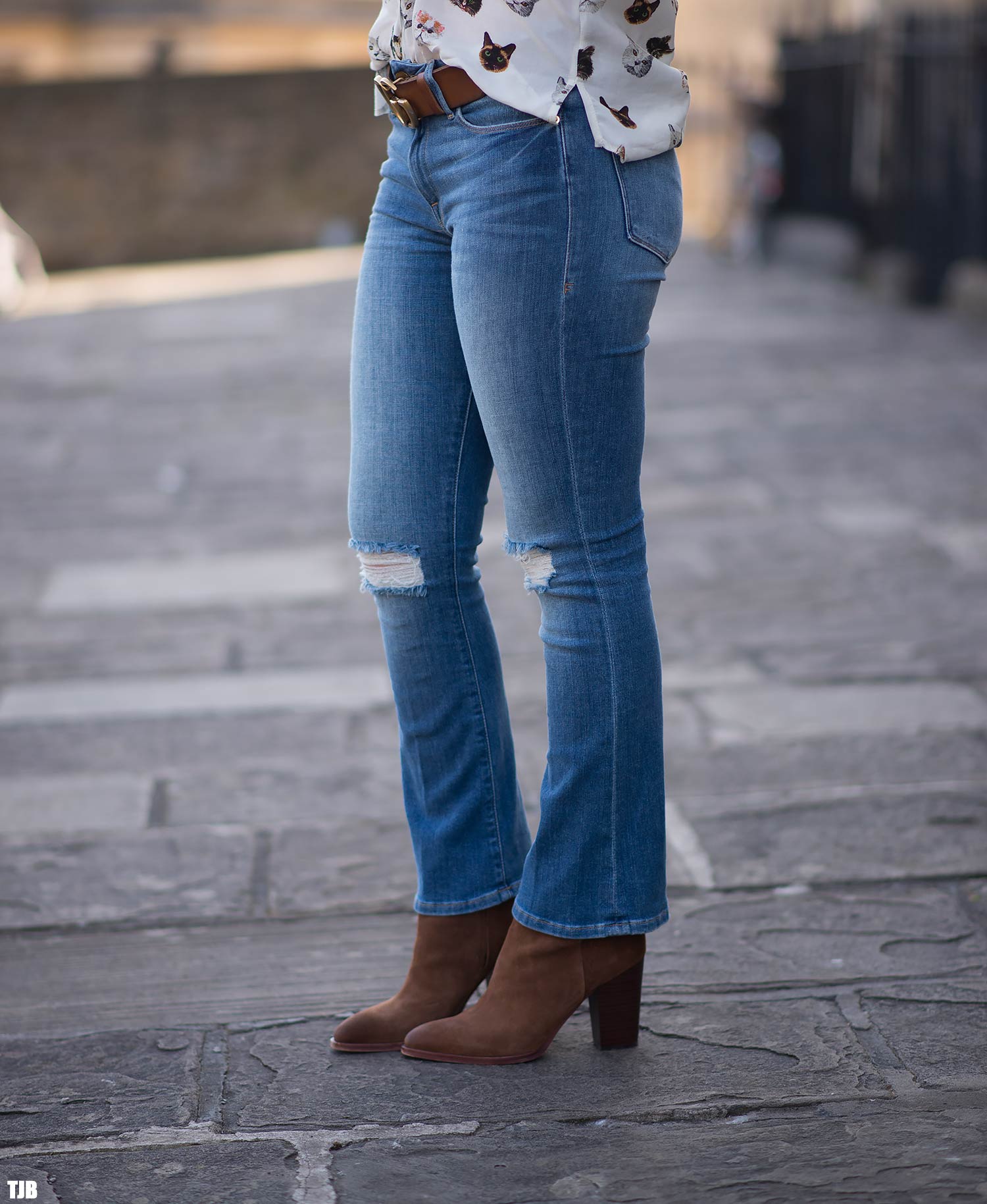 Frame le crop 2024 mini bootcut jeans