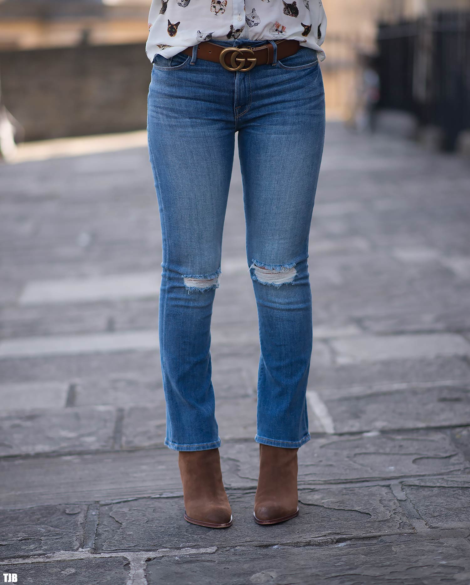 Frame jeans le store crop mini boot