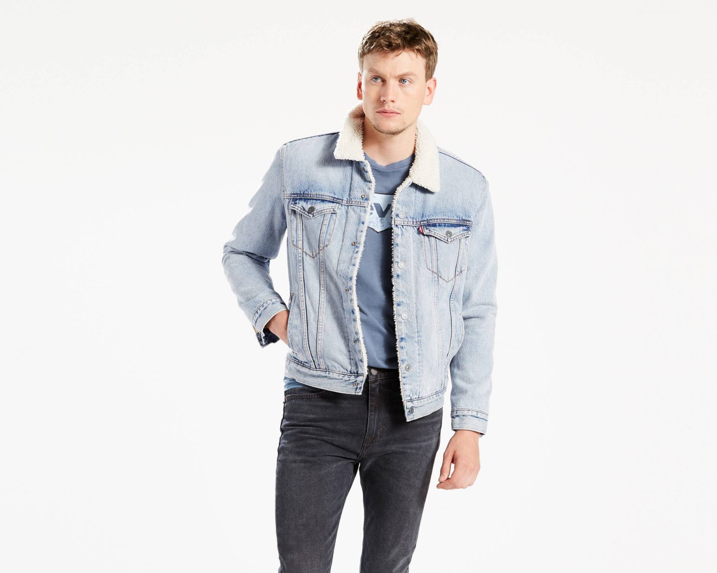 Find Of The Week: Levi’s Sherpa Borg Denim Jacket – THE JEANS BLOG