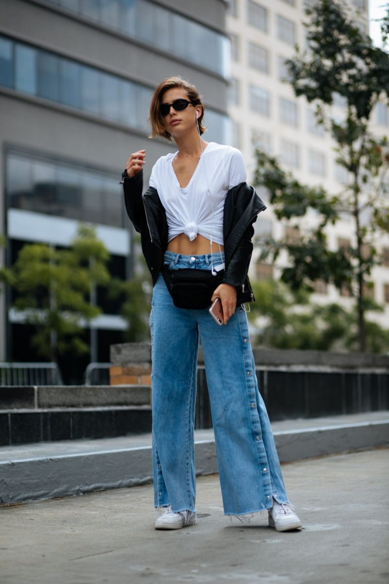 Denim Street Style From New York Fashion Week SS18 – THE JEANS BLOG