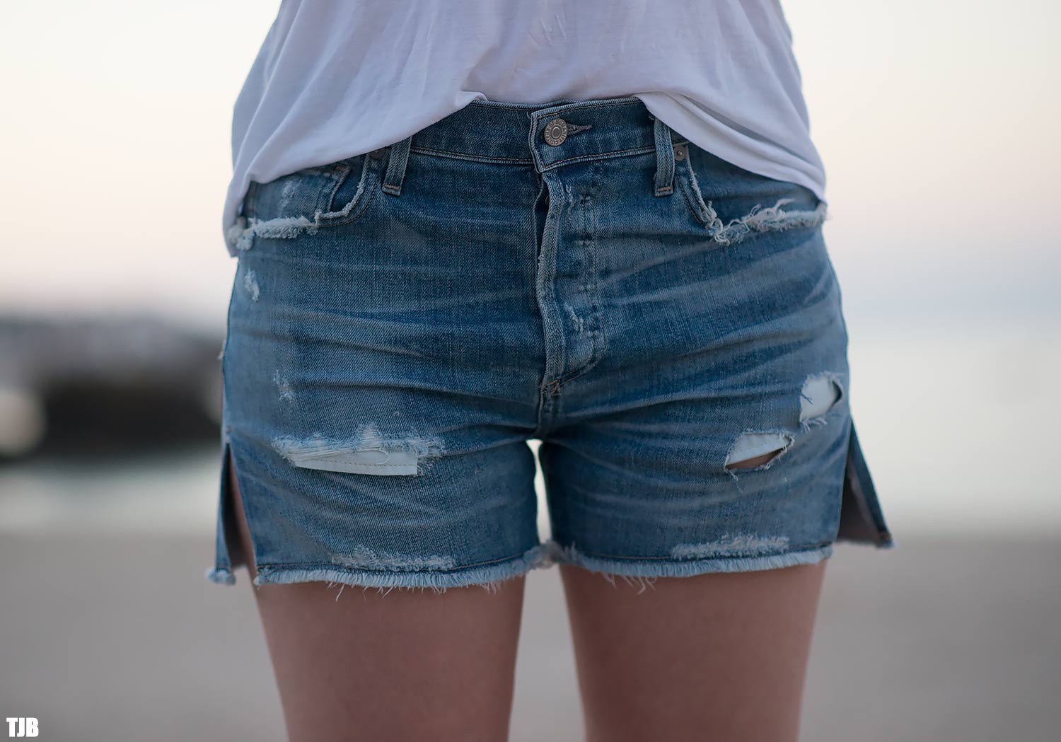 Authentic Second Hand Citizens of Humanity CutOff Denim Shorts  PSSB4800007  THE FIFTH COLLECTION
