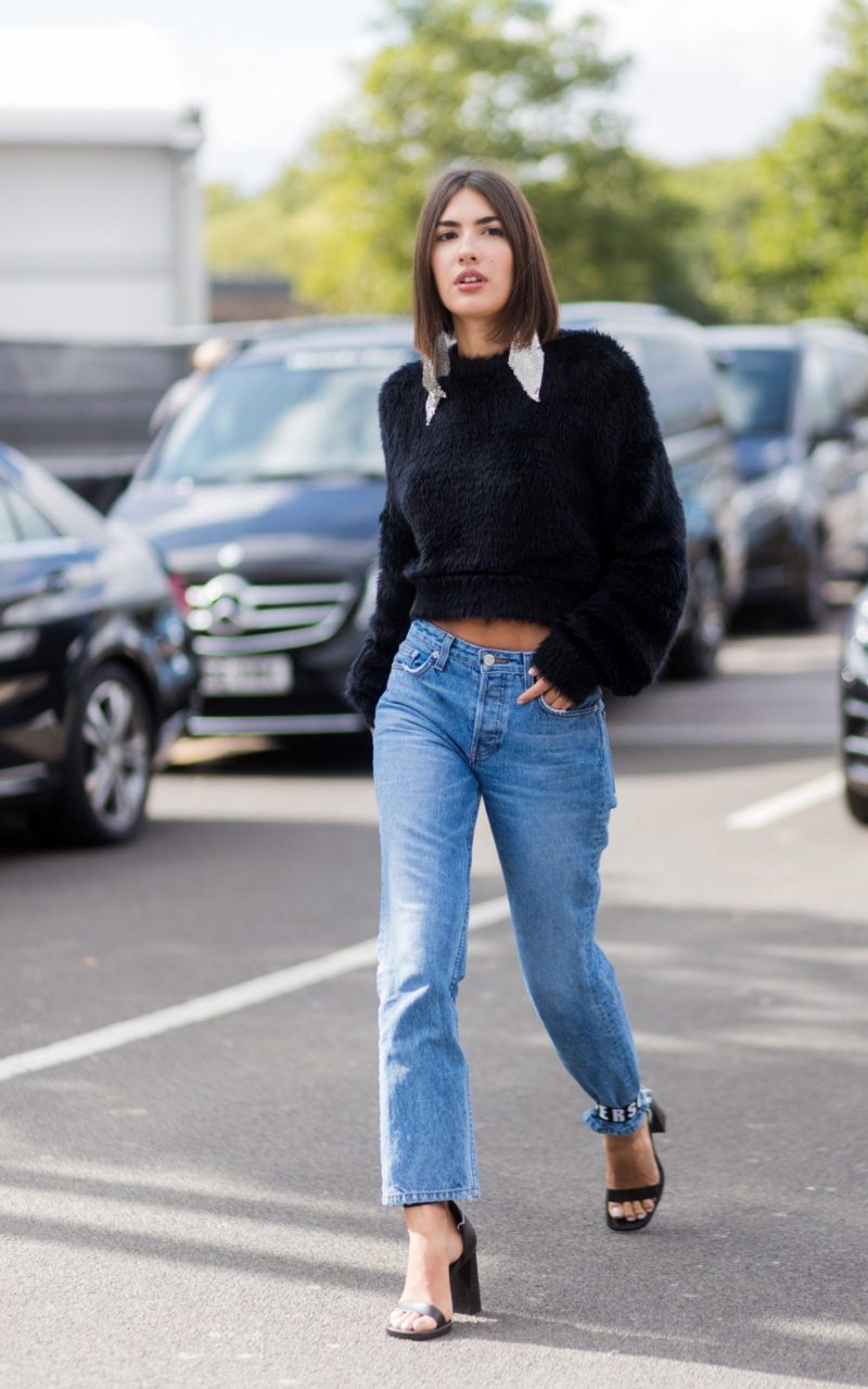 Denim Street Style From London Fashion Week SS18 - THE JEANS BLOG