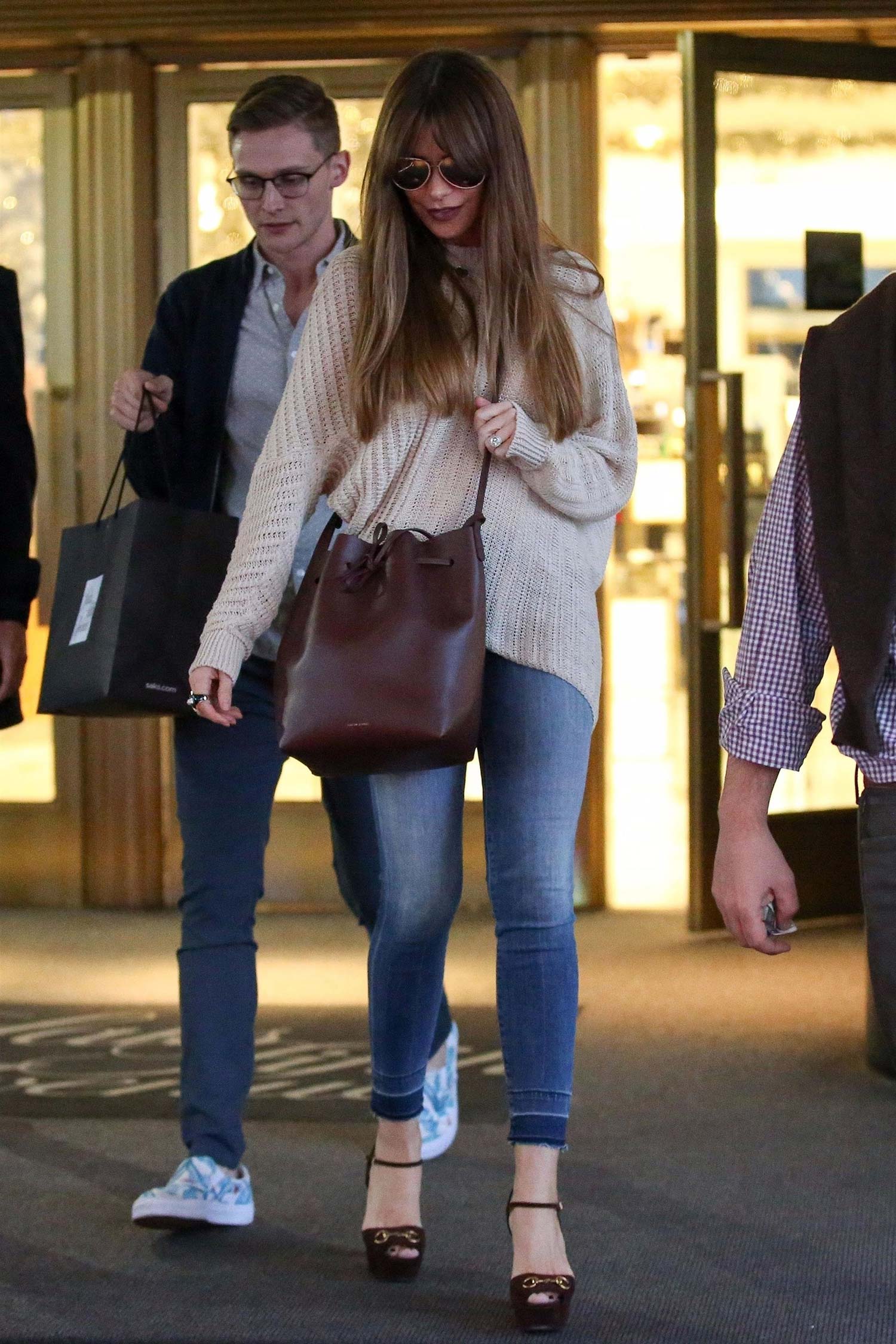 Sofia Vergara Wears 7 For All Mankind Ankle Skinny Jeans - THE