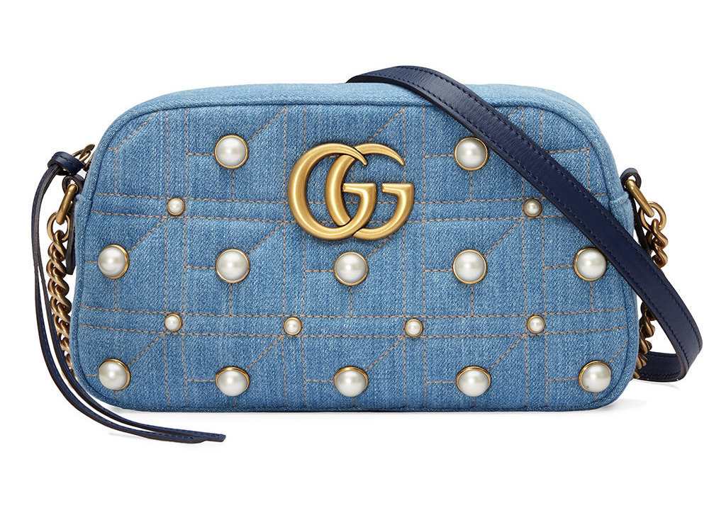 2 New Gucci Denim Pearl Bags For SS18 - THE JEANS BLOG