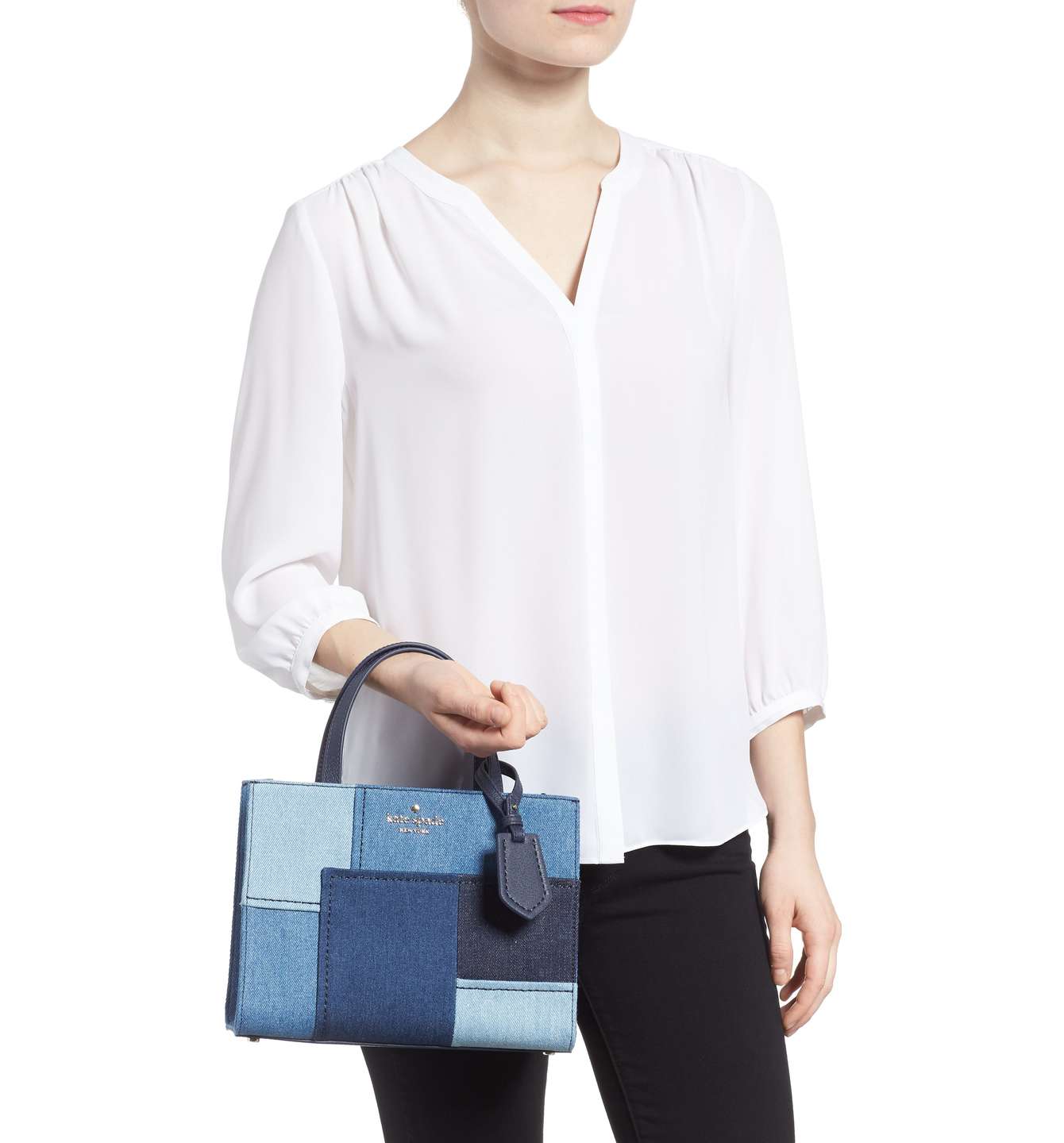 Kate Spade New York Thompson Street Patchwork Denim Bag - THE JEANS BLOG