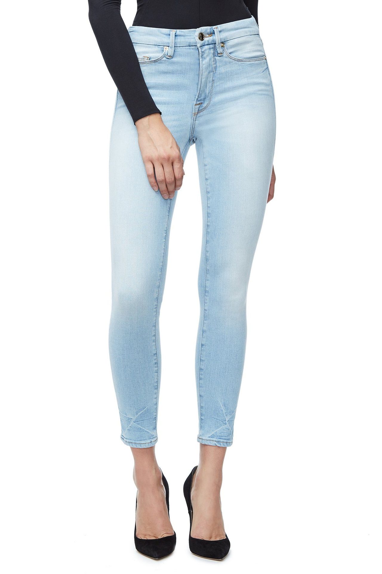 Good american clearance lace up jeans