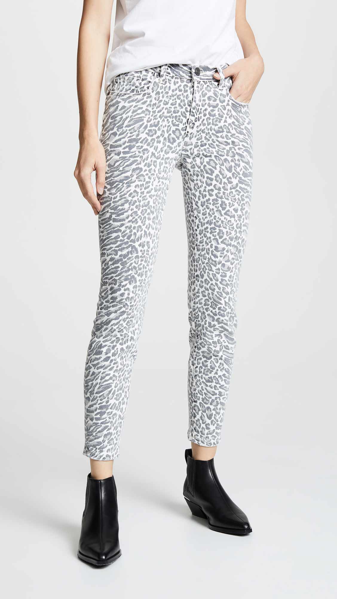 Current elliott leopard print hot sale jeans