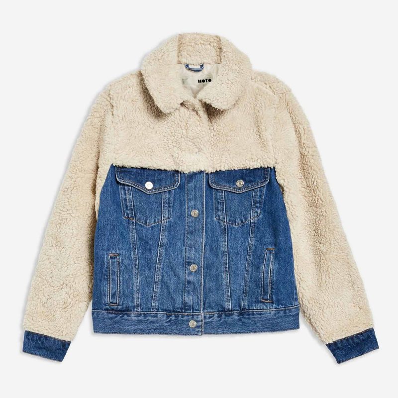 The Topshop Denim Borg Jacket Everyone Is Talking About - THE JEANS BLOG