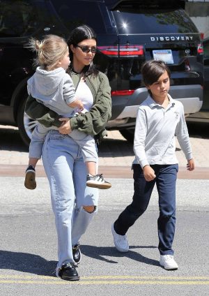 Kourtney kardashian 2024 denim jacket