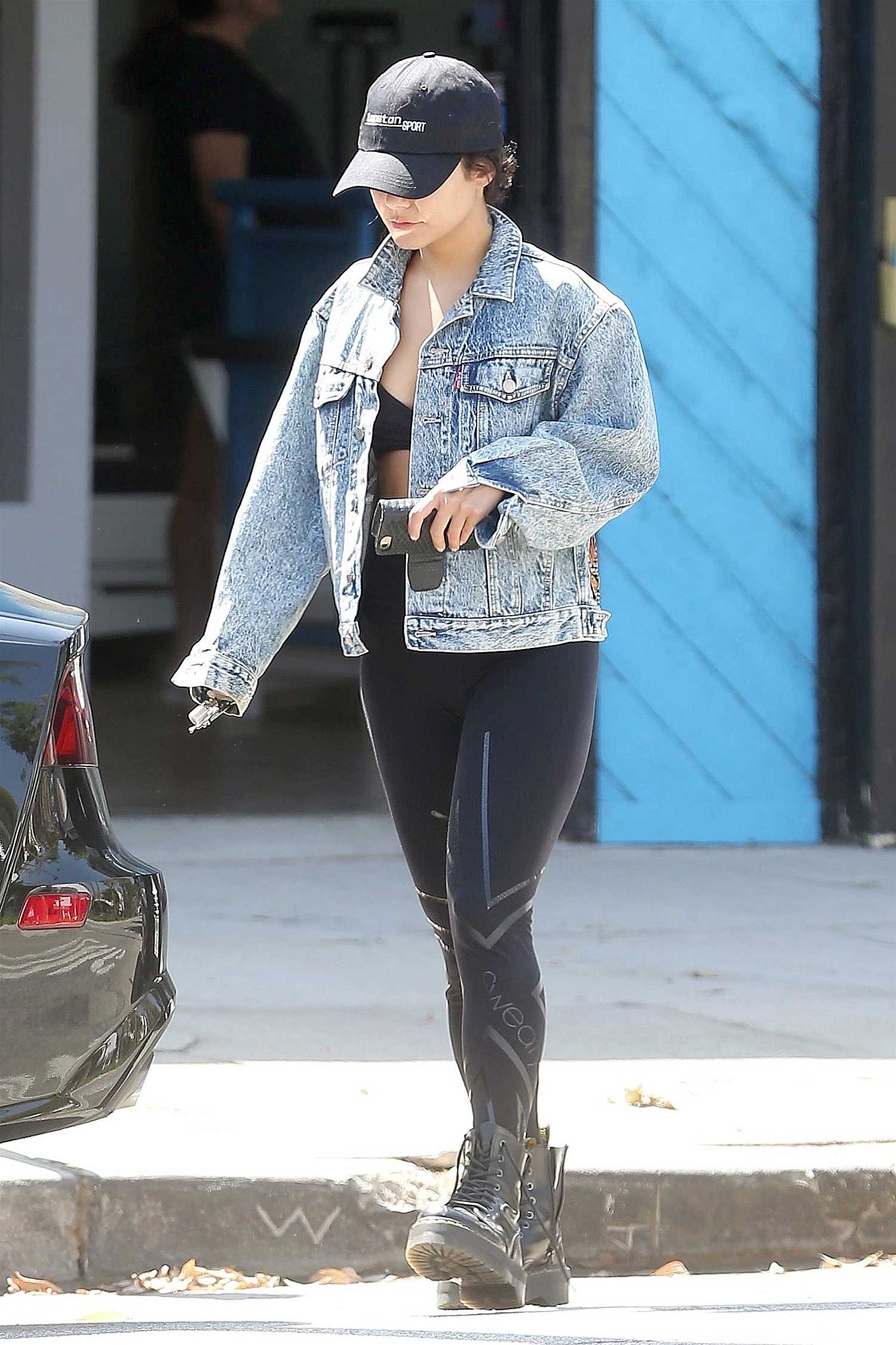 Vanessa Hudgens Wears A Custom Levi's Denim Jacket - The Jeans Blog