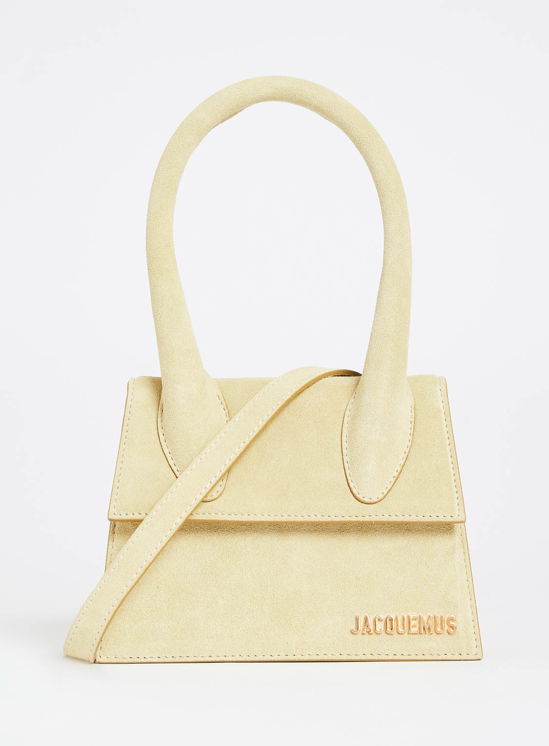 Jacquemus Le Chiquito Noeud Medium Leather Top-handle Bag In Light Green