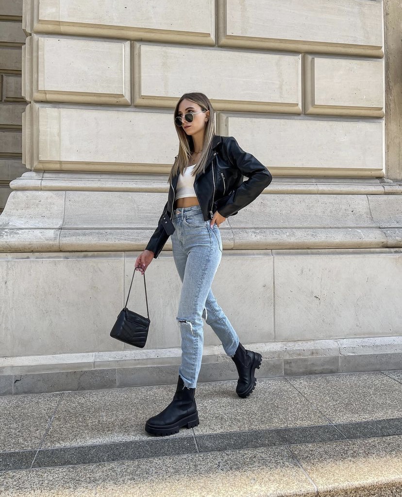 Chunky Boots And Jeans Trend For Autumn THE JEANS BLOG