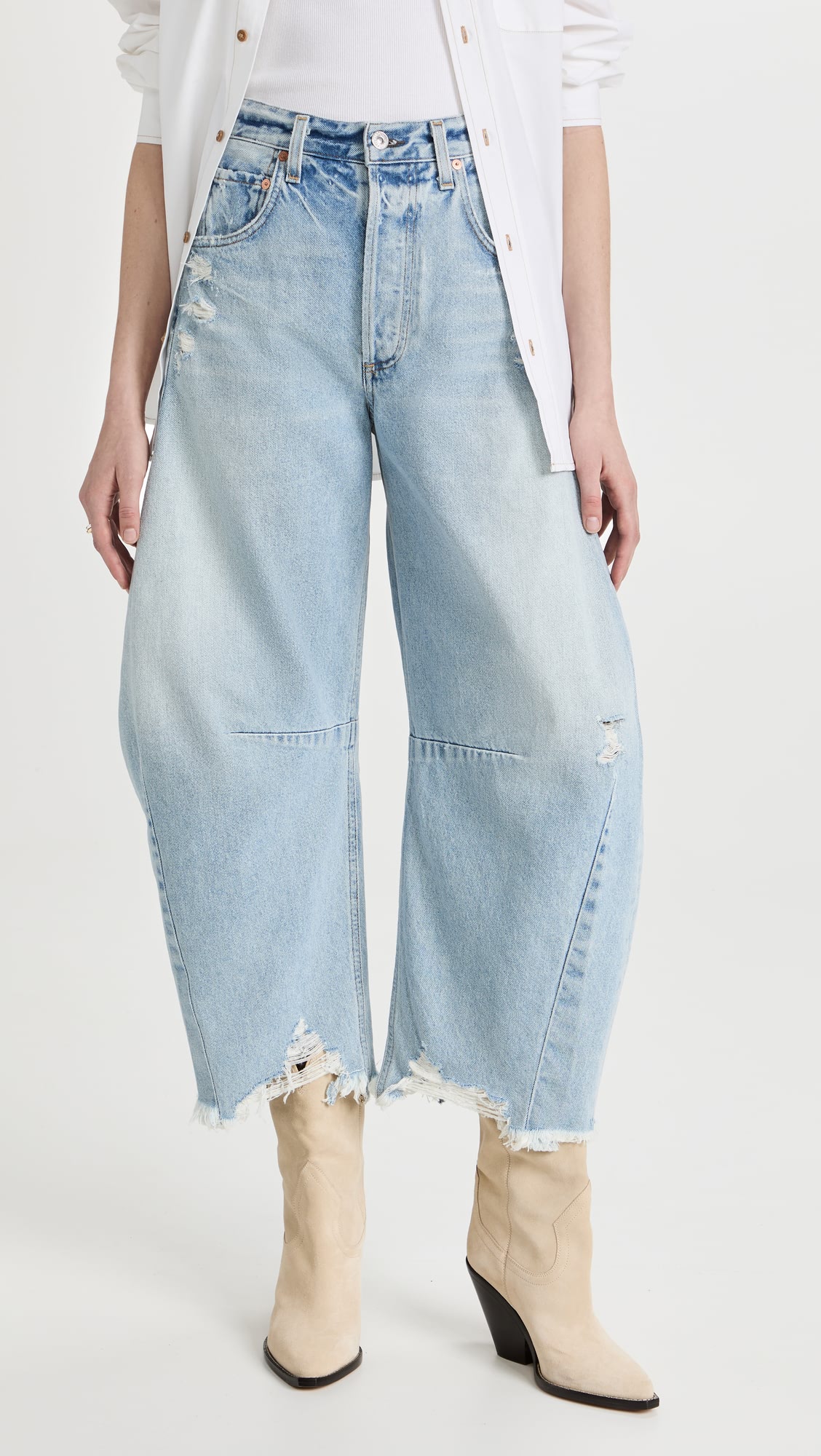 Horseshoe, Gaucho & Balloon Jeans Trend - THE JEANS BLOG