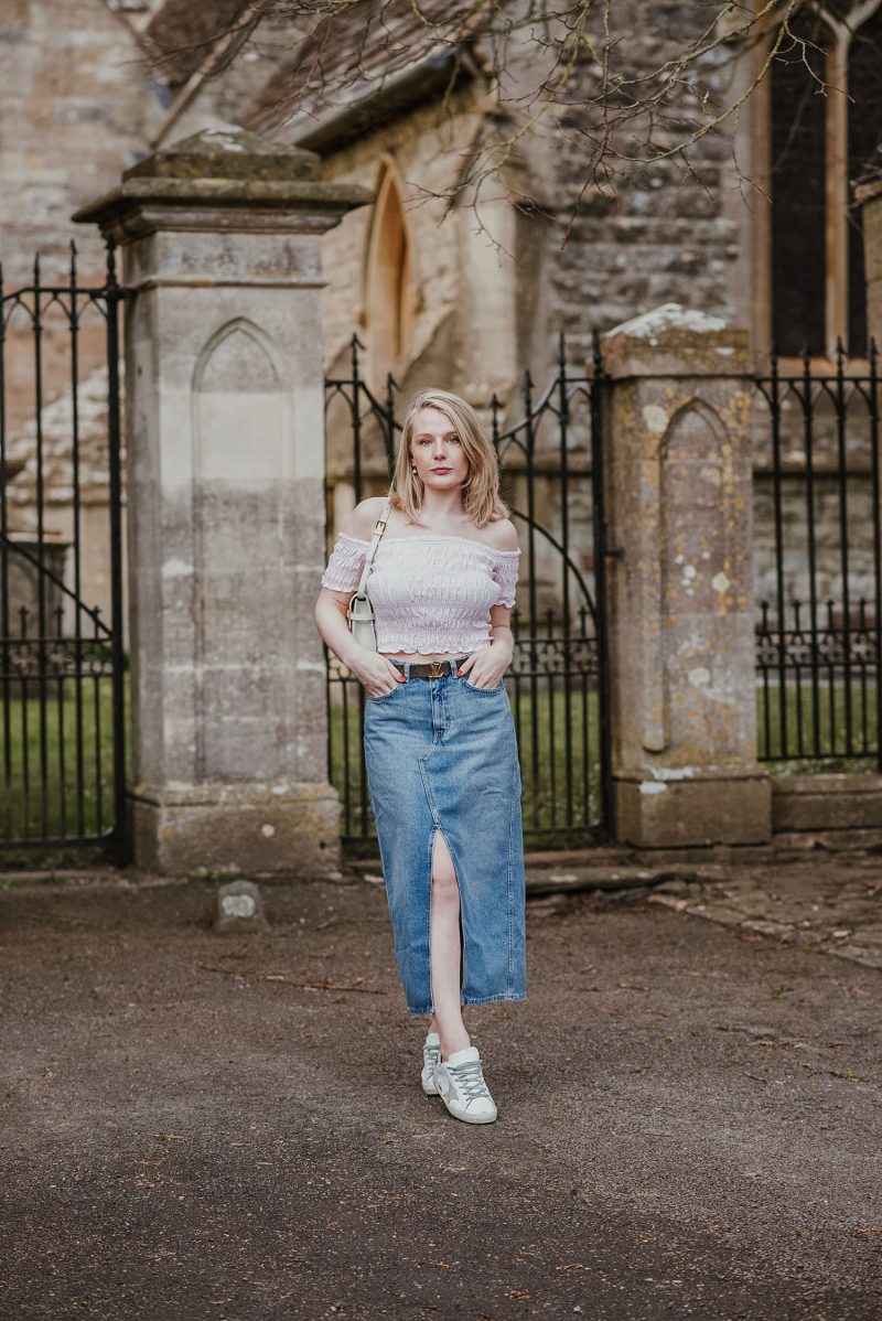 The Denim Maxi Skirt Trend – How To Wear It - THE JEANS BLOG