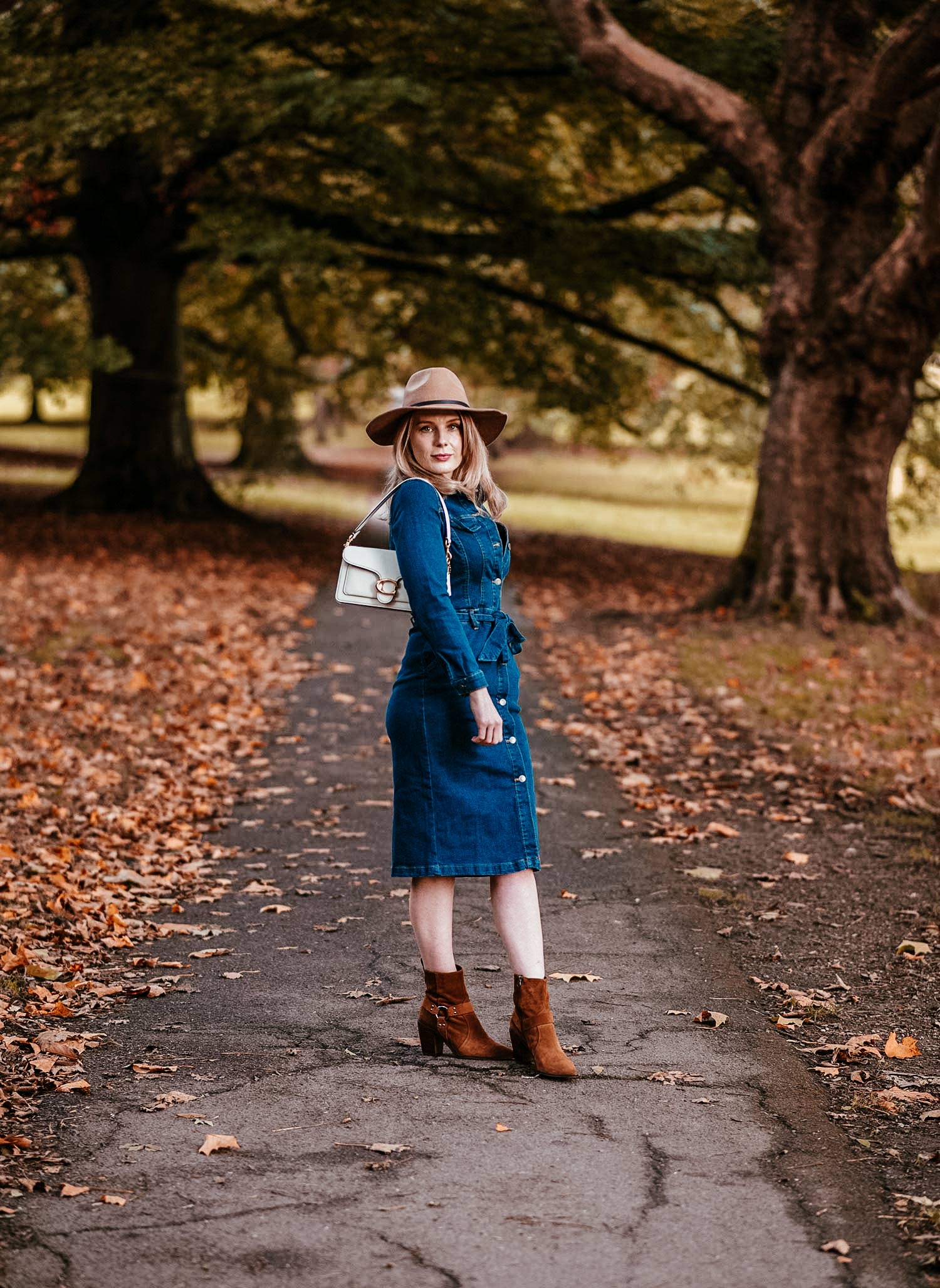 Chambray Dress Outfit Ideas - Jean Shirt Dress Outfits • COVET by tricia